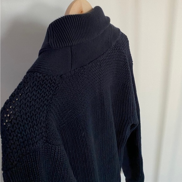 Mango Navy Knit Cardigan Sweater - Picture 5 of 12